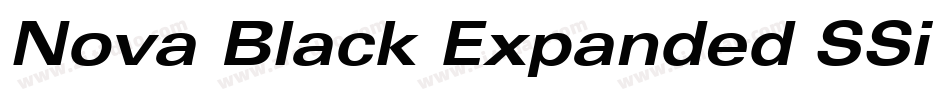 Nova Black Expanded SSi Extra Bold Expanded字体转换